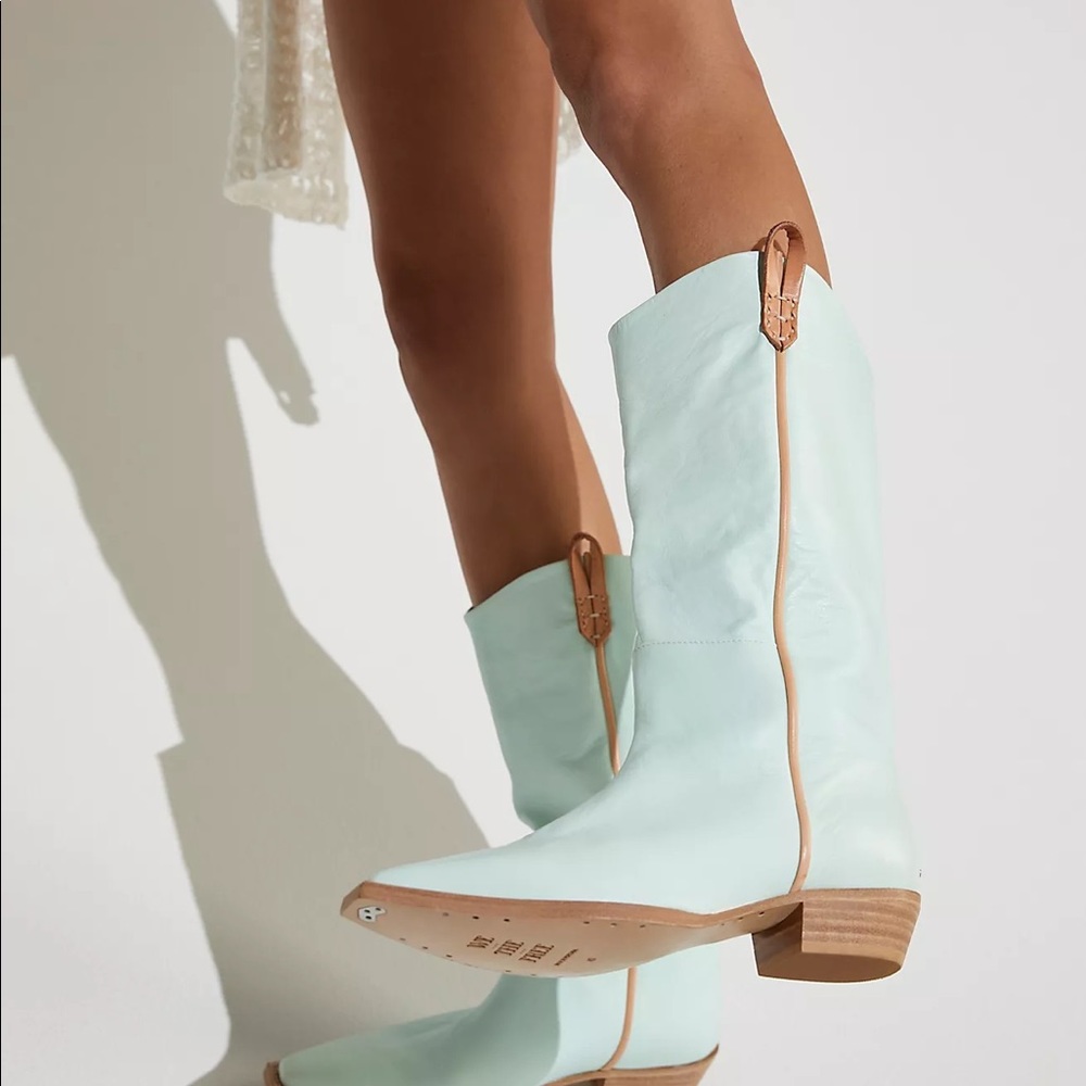 Free People / We The Free Montage Tall Boots Size 39.5 Cactus Milk